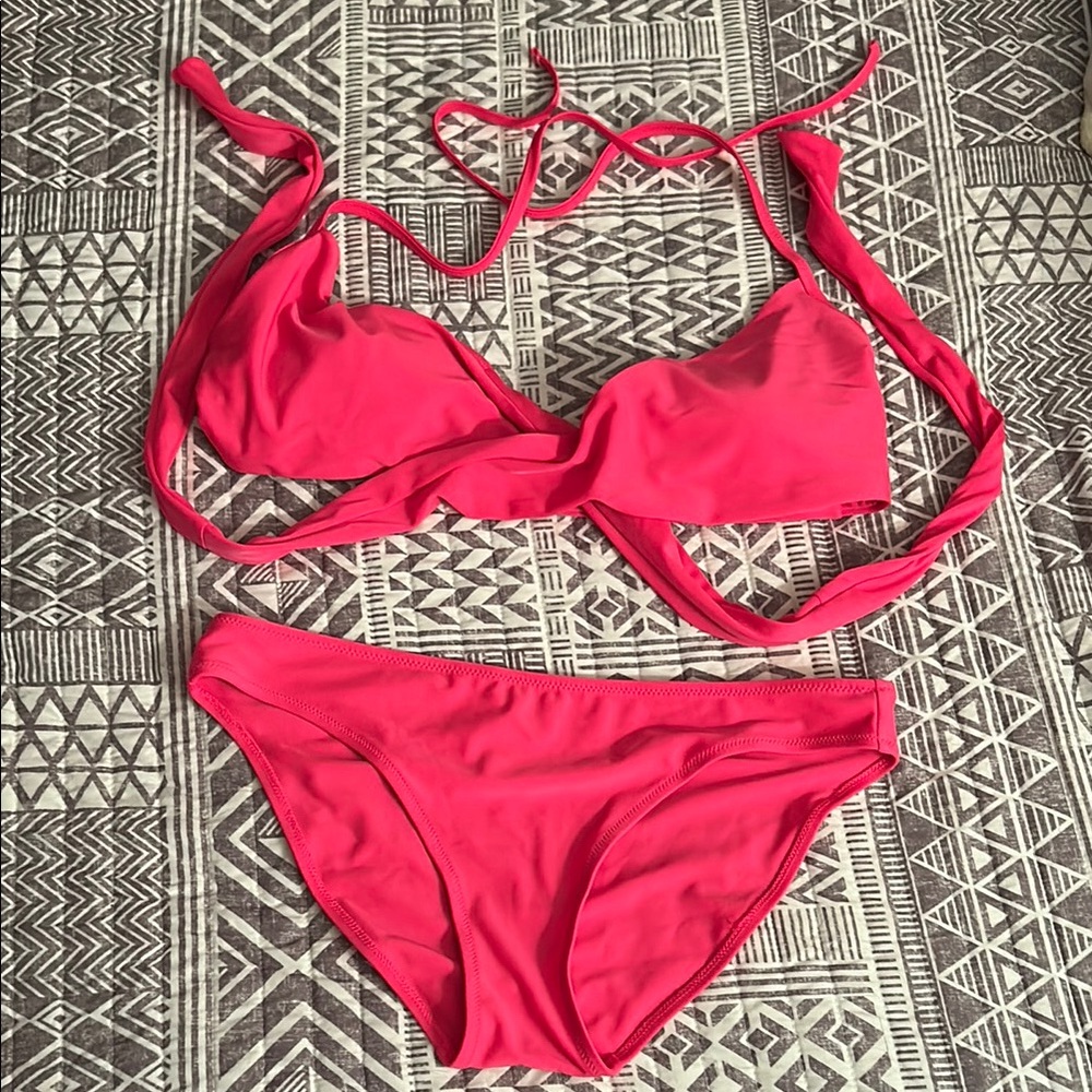 Aerie Women's Pink Bikini Set